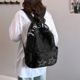 KYLETHOMASW  -  New Star School Bag for Female Japanese Denim Women Backpack High School Teenagers Student Casual Large Capacity Back Pack