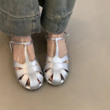 KYLETHOMASW  -  Retro Style Summer Hollow Out Women Flats Sandals Fashion Party Dress Gladiator Shoes Zapatos De Mujer