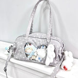 KYLETHOMASW  -  Star Print Shoulder Bag Y2k Korean Style Bolsos De Mujer Shoulder Crossbady Sac Femme Transparent Love Bags for Woman Bolso