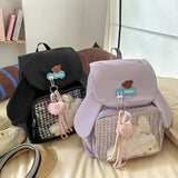 KYLETHOMASW  -  Lovely Sweet Ear Ita Mochila 2025 New Teenage Girls Mochilas Student Backpack School Trendy Bag Commuter Bags for Woman