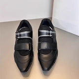 KYLETHOMASW  -  Luxury Female Women‘s Sneaker Pointed Toe Outdoor Sport Fashion Comfortable Casual New Catwalk Model Flat Shoes Zapatillas Mujer