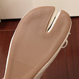 KYLETHOMASW  -  New Korean Style Women's Split-Toe Loafers Shallow Cut Ballet Flat Slip-Ons with Comfortable Mary Jane Spring/Autumn Tabis Shoes