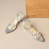 KYLETHOMASW  -  Summer pointed toe sexy buckle strap women sandals low heel slides