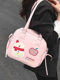 KYLETHOMASW  -  Cute Cartoon Pattern Ita Bag Casual Shoulder Bags for Woman Preppy Style Bolsos De Mujer Large Capacity Sac Femme Trendy Bolso