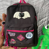 KYLETHOMASW  -  Gothic Punk Harajuku Y2k Girl Millennium Retro Backpack Large Capacity Woman Computer Bag Spicy Girl Goth Bag Schoolbag