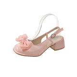 KYLETHOMASW  -  Women Black Pink Patent Leather Mary Janes Shoes Sweet Cool Style Buckle Strap Square Toe Comfortable Casual Daily Party Shoes