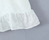 KYLETHOMASW  -  Bow Lace Trim White Sling Mini Sexy Dresses  Sweet Women Elegant A-line Cotton Summer Dress Night Out Robe