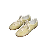 KYLETHOMASW  -  Women's Ballet Flat Shoes Retro Sporty Casual Increase Height Spring New Style Versatile Comfortable Rubber Sole round Toe