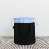 KYLETHOMASW  -  3D Large Capacity Thermal Insulation Bag Canvas Thickened Drawstring Lunch Handbag Japanese Style Polyester Picnic Box Pouch Men