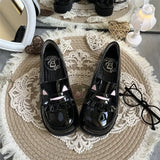 KYLETHOMASW  -  [Spot] Sweet Puff Original Cat Academy Glossy Popular Soft Sole Student Shoes Lolita Women's Shoes