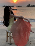 KYLETHOMASW  -  Sexy Strapless Long Dresses for Women Elegant Off Shoulder Sleeveless Bodycon Mermaid Party Dress Summer Holiday Beach Vestidos