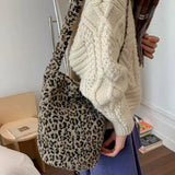 KYLETHOMASW  -  Lamb Wool Kawaii Vintage Harajuku Crossbody Bag Sweet Y2k Aesthetic All Match Handbags Casual Fashion Grunge Shoulder Bags Women