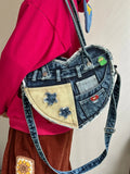 KYLETHOMASW  -  Star Contrast Denim Bag Shoulder Crossbady Bags for Woman Underarm Bolsos De Mujer Spice Girl Sac Femme Original Heart Bolso