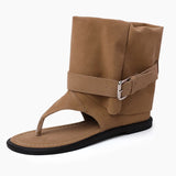 KYLETHOMASW  -  Spring Autumn Clip Toe Internal Elevation Women Sandals Boots Retro Style Ladies Elegant  Ankle Booties