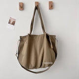 KYLETHOMASW  -  Japanese Style Tote Bag for Women Commuting Large Capacity Hand-held Single Shoulder Cloth Travel Crossbody Class Computer Bags