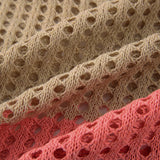 KYLETHOMASW  -  Beach Style Off Shoulder Crochet Maxi Dress Elegant Women Vintage Patchwork Long Sleeve Hollow Out Knitted Bodycon Dress Y2K