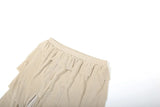 KYLETHOMASW  -  Ruched Tierred Design Long Skirts Woman Elastic High Waist Irregular Shape High Split High Street Versatile Style Bottoms