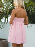 KYLETHOMASW  -  Summer New Style Pure Cotton Camisole Dress Resort Style Loose Short A-line Skirt for Women