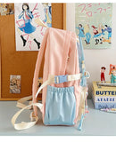 KYLETHOMASW  -  High Capacity School Backpack for Elementary Girls Cute Japanese Ins Style Double Shoulder Bag Breathable Nylon Urban Minimalist