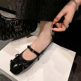 KYLETHOMASW  -  Spring/Summer New Women's Mary Jane Shoes Fashion Bow Shoes Casual Low Heel Dresses Street Style Shoes
