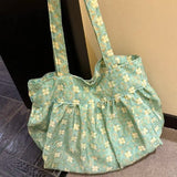KYLETHOMASW  -  Floral Korean Versatile Tote Commuting Large Capacity Shoulder Bags Women's Bag
