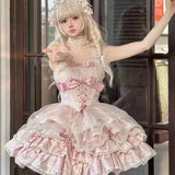 KYLTHOMASW  -  Japan Lolita Sweet Tube Top Dress Pure Desire Gentle Cute Two-Dimensional Cute Girl Kawaii