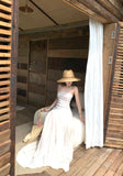 KYLETHOMASW  -  Chic Beach Vacation Long Dress Shiny Sequin Tulle Floor-Length Off-Shoulder Women's Dress Summer High-End Sensation Gown