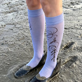 KYLETHOMASW  -  Y2k Retro Hot Girl Short Silk Socks Subculture Pattern Niche Design High Street Ins Ankle Socks New Summer Skirts Calf Socks