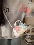 KYLETHOMASW  -  Summer Hot Girls Floral Y2k Hand Bag Women Harajuku Cylinder Handle Messenger Bag Purse Female Dopamine Crossbody Bags