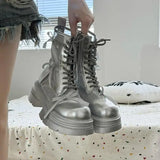 KYLETHOMASW  -  Sandals Boots Rock Shoes Woman shoes Luxury Designer Boots-Women Lolita Summer Ankle Fashion Ladies Boots Women