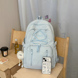 KYLETHOMASW  -  Women's Large Capacity Drawstring Backpack Female Fresh Aesthetic Daily School Book Bag New Fashion Trend Back Pack