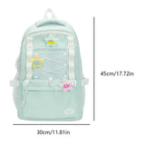 KYLETHOMASW  -  School Bag Aesthetic Students Backbag Large Capacity Knapsack Teenagers Versatile Bookbag Kawaii College Rucksack Daily Backpack