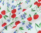 KYLETHOMASW  -  Spring and Summer New Product French Cherry Printing V-neck Lace Splicing Neck Strap Connection