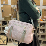 KYLETHOMASW  -  Dot Print Transparent Ita Bag Versatile Crossbady Bolsos Mujer Hand Bags for Woman Square Sac Femme Y2k Bolsas Zipper Bolso