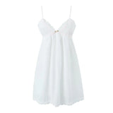 KYLETHOMASW  -  Sexy evening dresses for women ecening party Summer dresses women flower v neck white dress elegant vintage dresses pink