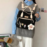 KYLETHOMASW  -  Kawaii Backpack Women Back Pack Cute Mochila Japanese High School Girls Backpack School Bags for Teenage Girls Multi Pockets Sac