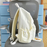 KYLETHOMASW  -  Kawaii Style Animal Embroidery Backpack Girls Multi Pocket Casual Outdoor Travel School Bag New Trend Book Back Packs