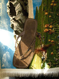 KYLETHOMASW  -  Cowhide Version~Niche Retro Suede Rhinestone Thick-Soled Flip-Flops for Women Outdoor Beach Flat Sandals