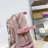 KYLETHOMASW  -  Women Backpack Multi-Pocket Nylon Girls Schoolbag Kawaii Girl Travel Student Bag