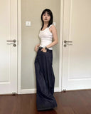 KYLETHOMASW  -  American Vintage Moda High Waist Skinny Jeans Women Slim All-match Denim New Trousers Loose Straight  Minority Premium Soft Jean