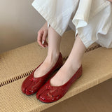 KYLETHOMASW  -  Summer New Round hole Women Flat Shoes Fashion Split Toe Shallow Slip On Boat Shoes Soft Flat Heel Ladies Casual Single Shose