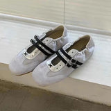 KYLETHOMASW  -  Flats Women's Sports Shoes Fashion Sneakers Casual Shallow Loafers Shoes 2025 Summer Walking Ballet Trend Sneakers Women