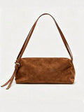 KYLETHOMASW  -  High Quality Small Zipper Chic Lady Hand Bags Design Suede Vintage Luxury Handbag for Women