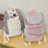 KYLETHOMASW  -  Star Plaid Bag Ruched Zipper Mochila College Style Mochilas Mujer Fashion Backpacks Student Casual Backpack Bolsas Feminina