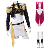 KYLETHOMASW  -  Mira Cosplay Costume Wig Shoes Black Coat Singing Suit Song-Promotion Costume Women Halloween Party Role Playing Outfit