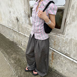 KYLETHOMASW  -  Loose American Style Red Trousers for Teenage Girls Casual Loose Fit Quick Dry Workwear Soldier Pants Men Women New Style