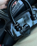 KYLETHOMASW  -  Vintage Pu Leather Black Messenger Bag Women New Retro Handle  Crossbody Bags Ladies Boston Pillow Y2k Handbag Aesthetic