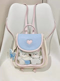 KYLETHOMASW  -  Hot Girls Dopamine Mini Backpack Women Fairycore Aesthetic Transparent Ita Bag Mochila Female Sweet Cute Mini Backpacks