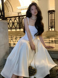 KYLETHOMASW  -  Summer Elegant Evening Party Midi Dresses Women Vintage Sleeveless Y2K Mini Birthday Dress Casual Korean A-line Vestidos