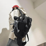 KYLETHOMASW  -  Waterproof Trendy Shark Backpack Large Capacity Casual Travel Laptop Bag Nylon ins College Students Schoolbag Outdoor